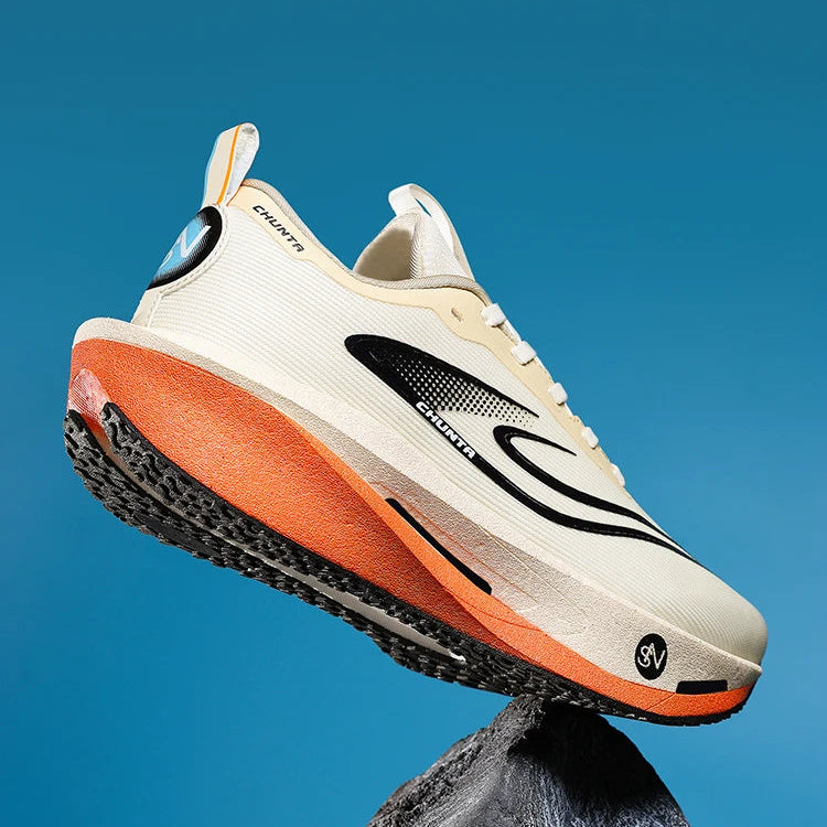 Carbon Plate Sports Running Shoes Marathon Men Breathable Lightweight Women's Comfortable Athletic Nonskid Air Cushion Sneakers