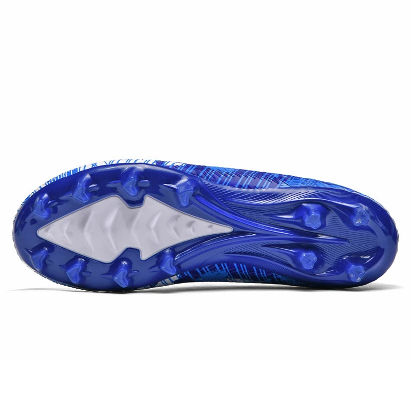 Tenagers sapatos de futebol masculino antiderrapante ag/tf chuteiras botas de tornozelo unisex tamanho grande ultraleve botas de futebol meninos tênis