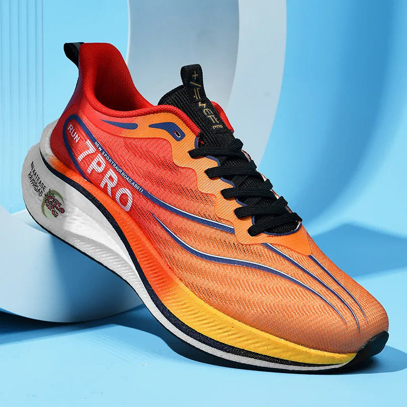 Hardloopschoenen met carbonplaat en geavanceerde demping