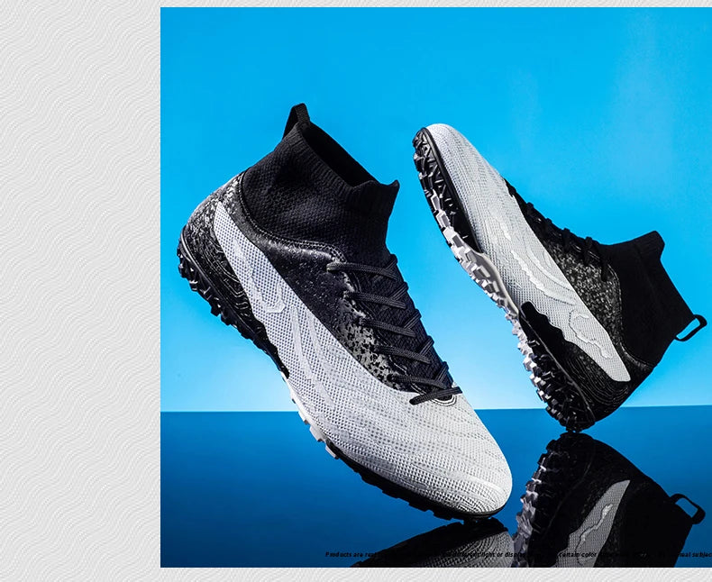 Treinamento masculino sapatos de futebol sociedade chuteiras sapatos de futebol rápido profissional indoor campo botas tênis ultraleve jogo