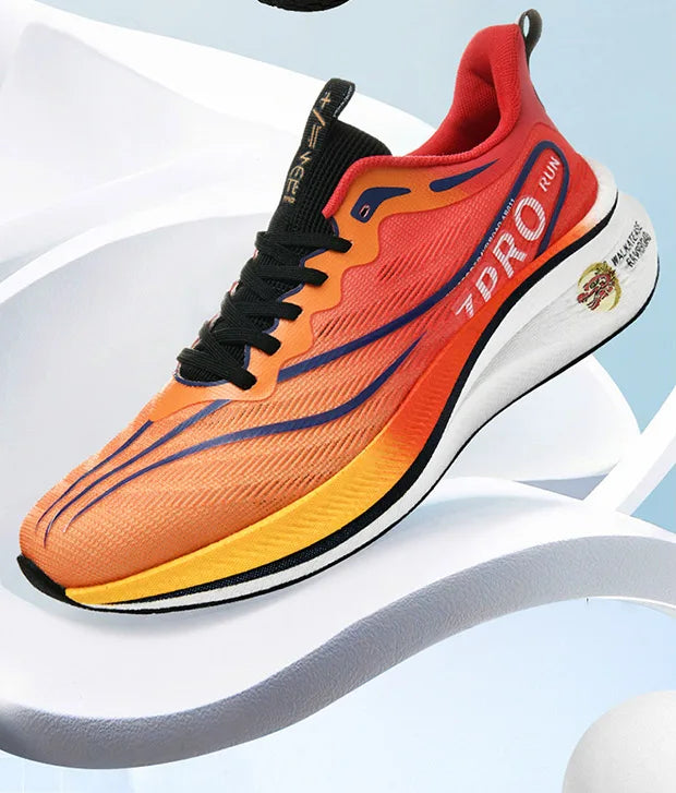 Hardloopschoenen met carbonplaat en geavanceerde demping