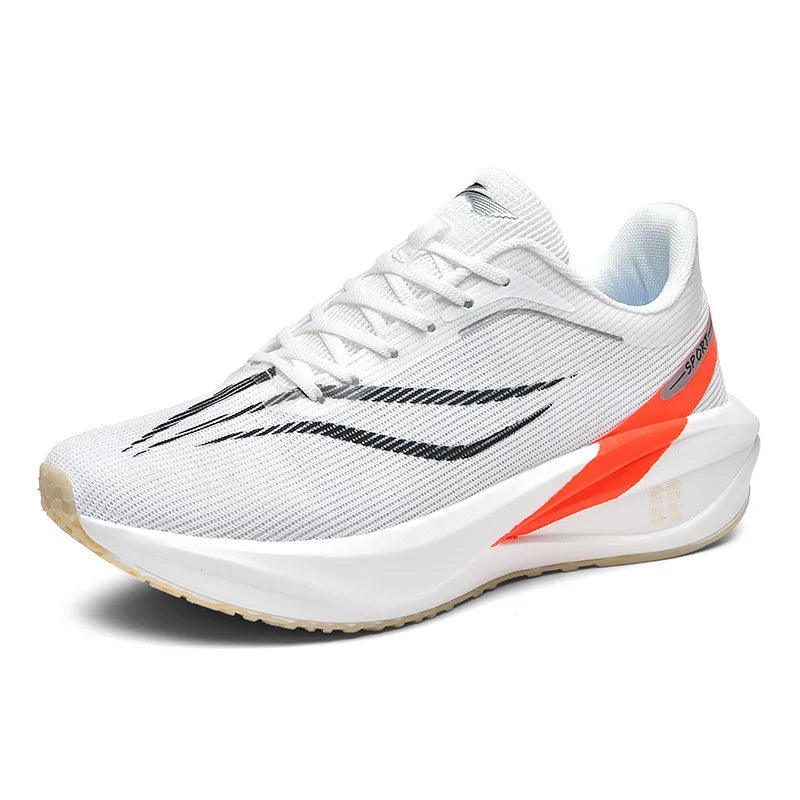 Carbon Plate Athletic Shoes 2025 New Release Unisex Shock-Absorbing Running Footwear for Fitness & Test Use
